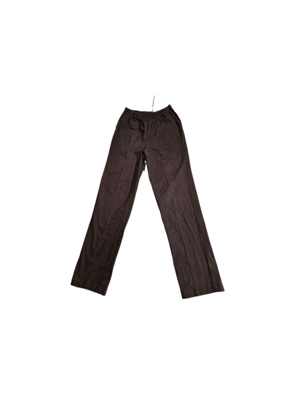 Woman Within 14 W Tall Chocolate Brown Pockets  98% Cotton Pull On Straight...